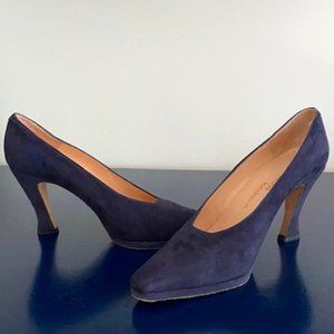 Sacha London Blue Suede Pumps